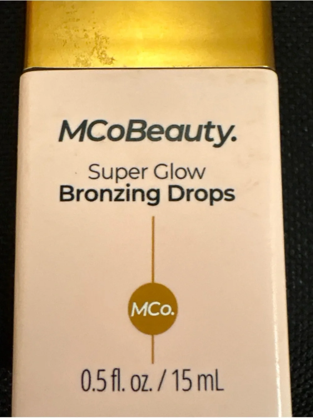 Sonia Kashuk Gold & Orange Mirrored Pressed Powder Compact